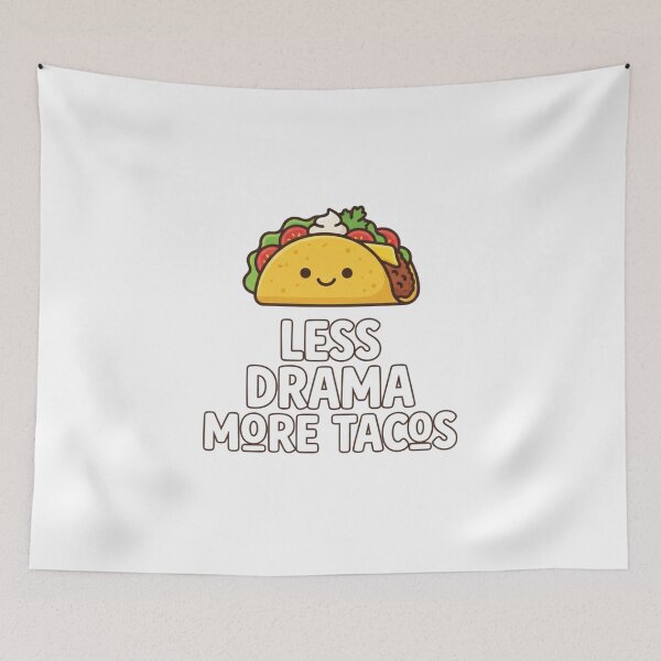 Item preview, Less Drama More Tacos | Funny Gifts For Tacos Lovers and Political Parody designed and sold by BrokenLabel.