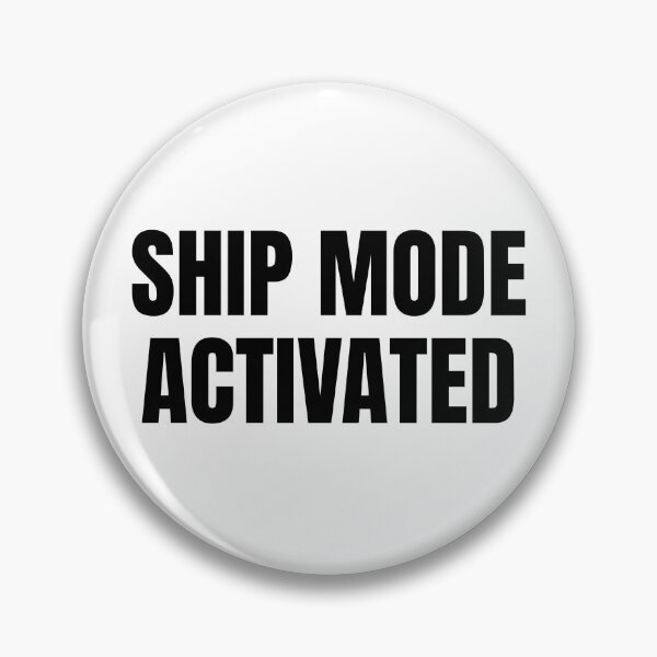 Item preview, Ship Mode Activated (Black) designed and sold by ShipCrewNation.