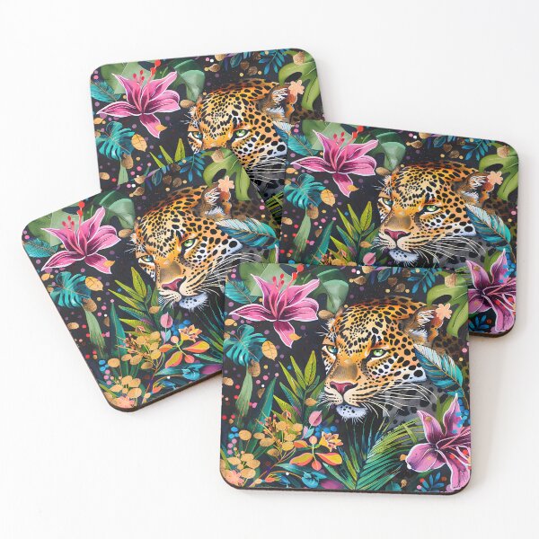 Item preview, Leopard In Floral Jungle designed and sold by xiao xuans.