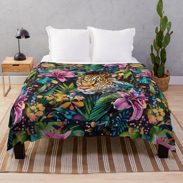 Item preview, Leopard In Floral Jungle designed and sold by xiao xuans.