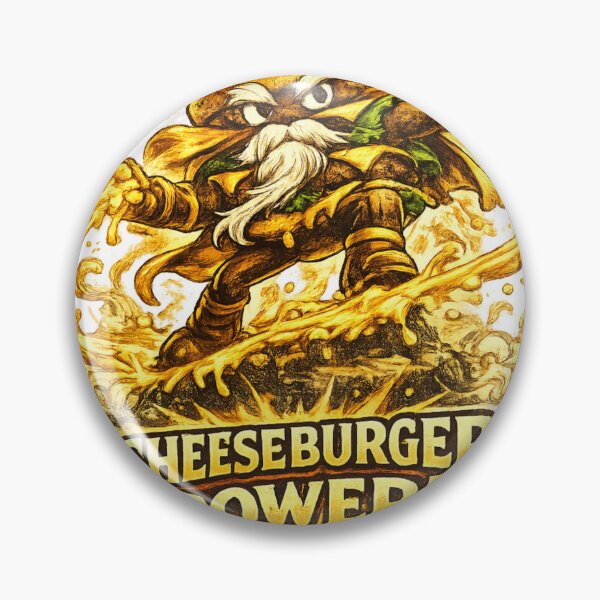 Item preview, Cheeseburger Power Super Hero Burger Vintage Graphic designed and sold by irfanshikh.