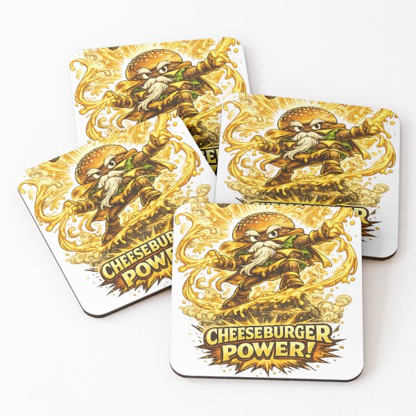 Item preview, Cheeseburger Power Super Hero Burger Vintage Graphic designed and sold by irfanshikh.