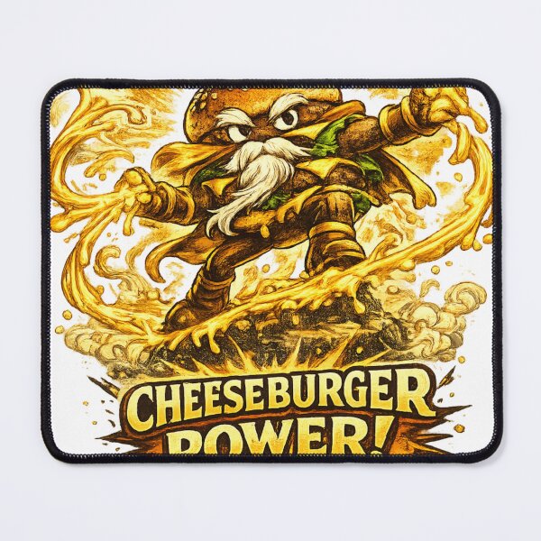 Item preview, Cheeseburger Power Super Hero Burger Vintage Graphic designed and sold by irfanshikh.
