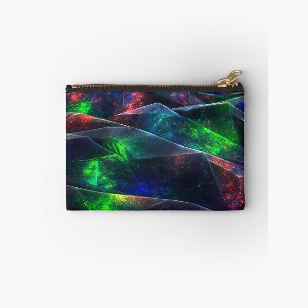 Item preview, Mystical Black Opal Iridescent Crystal Geometric Waves designed and sold by Aimaniia666.