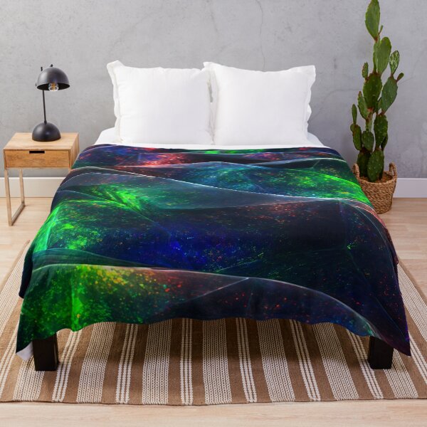 Item preview, Mystical Black Opal Iridescent Crystal Geometric Waves designed and sold by Aimaniia666.