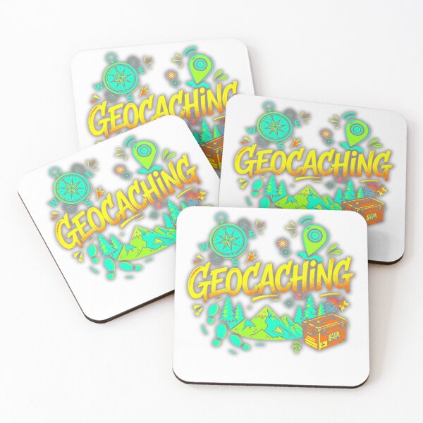 Item preview, Geocaching t shirt with bright colours. designed and sold by Neurospicy Trolls.