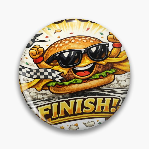 Item preview, Victory Finish Racing Burger Funny Champion Food Graphic designed and sold by irfanshikh.