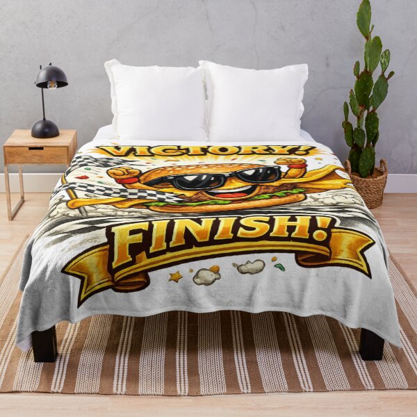 Item preview, Victory Finish Racing Burger Funny Champion Food Graphic designed and sold by irfanshikh.