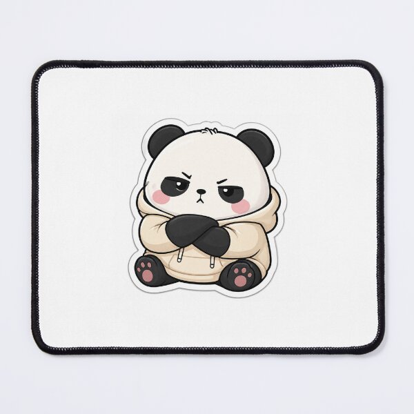 Item preview, Moody Mochi Panda – Sassy Chibi Panda Sticker designed and sold by FAZ-DESIGNS.