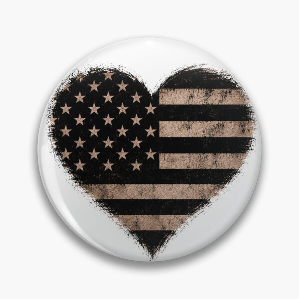 Item preview, Distressed American Flag Heart | Patriotic USA Vintage Grunge Heart | Rustic Stars and Stripes Design designed and sold by Diesel outlaw .
