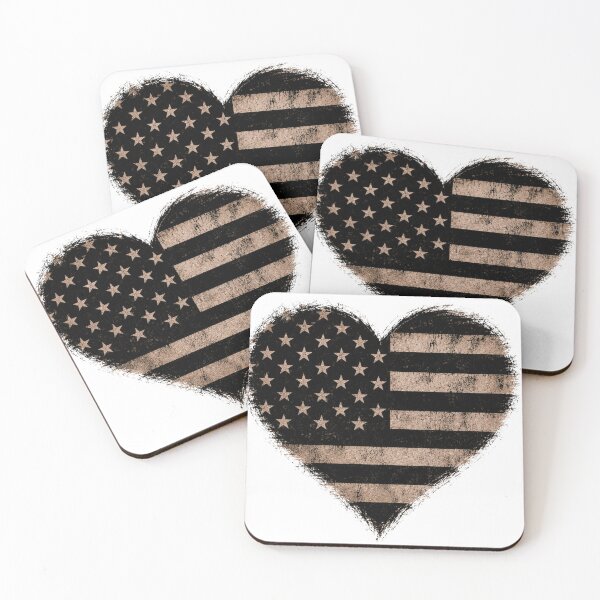 Item preview, Distressed American Flag Heart | Patriotic USA Vintage Grunge Heart | Rustic Stars and Stripes Design designed and sold by Diesel outlaw .