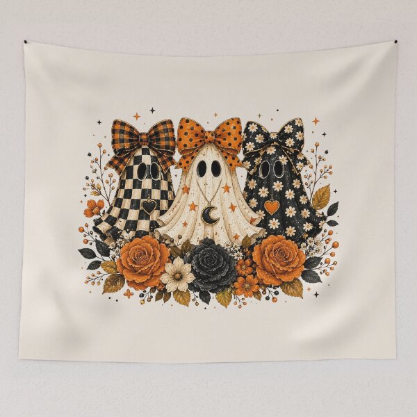Item preview, Preppy Ghost, Coquette Halloween, Skulls Spooky designed and sold by Sprinkle12345.