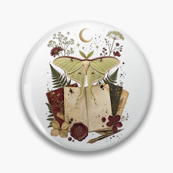Item preview, Moon Moth Love Letter Poetcore Illustration designed and sold by moni50.