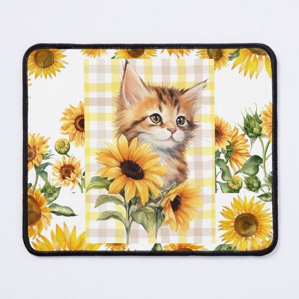 Item preview, Sunflowers and Kittens designed and sold by MountainRoisin.