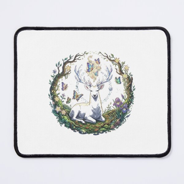 Item preview, Mystic White Stag Crystal Antlers Art designed and sold by GrzywaM.