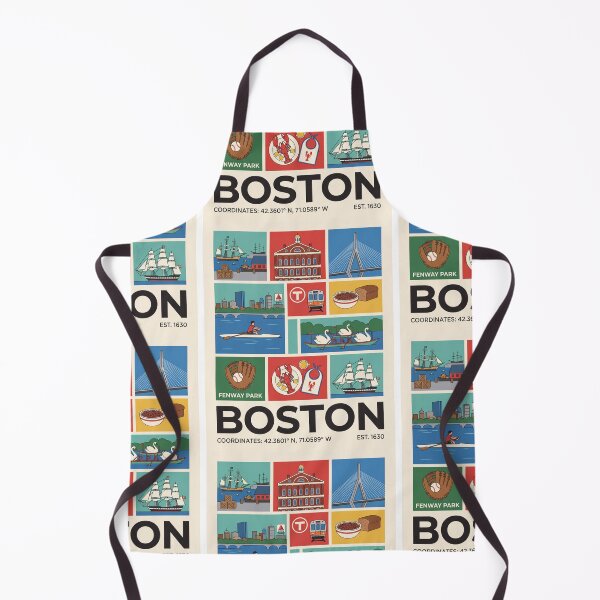 Item preview, Boston Massachusetts City Icons Travel Collage designed and sold by FrankOliver.