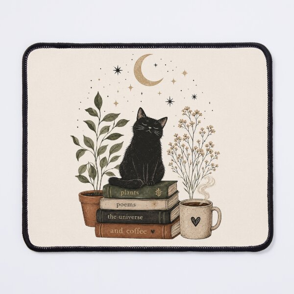 Item preview, Black Cat Cozy Reading Corner designed and sold by Nordova.