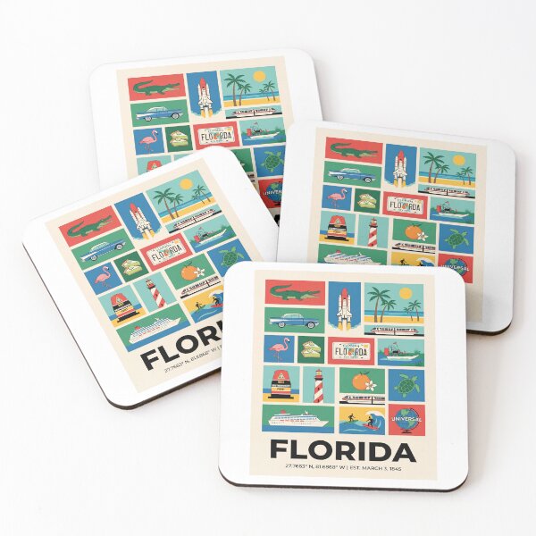 Item preview, Florida Travel Vacation Souvenir Icons designed and sold by FrankOliver.