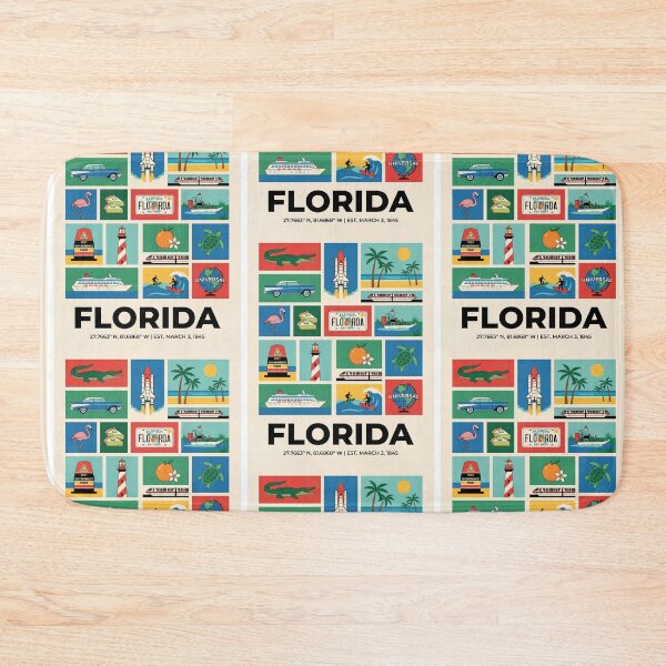 Item preview, Florida Travel Vacation Souvenir Icons designed and sold by FrankOliver.