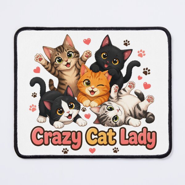 Item preview, Crazy Cat Lady Cute Cats Design designed and sold by PawsPositive.