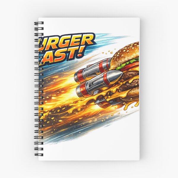 Item preview, Burger Blast Rocket Cheeseburger Action Vintage Graphic designed and sold by irfanshikh.