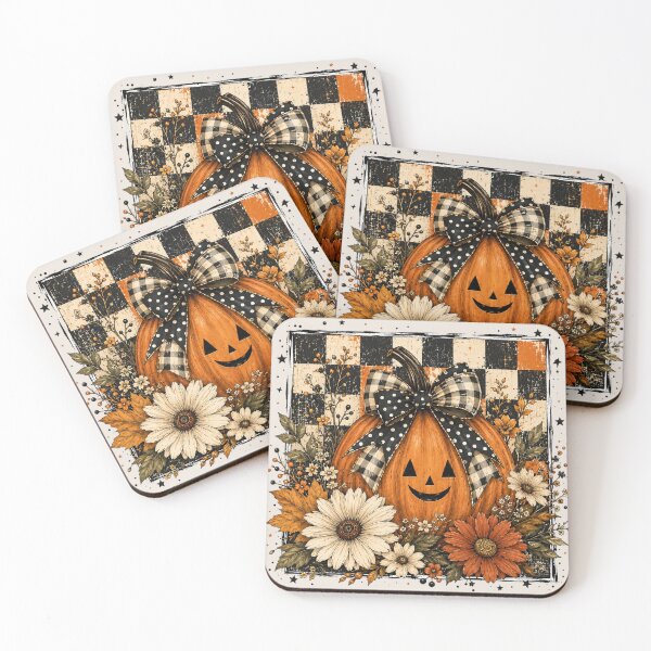 Item preview, Floral Fall Pumpkin, Fall Pumpkin, Retro Halloween, Vintage Autumn, Thanksgiving designed and sold by Sprinkle12345.