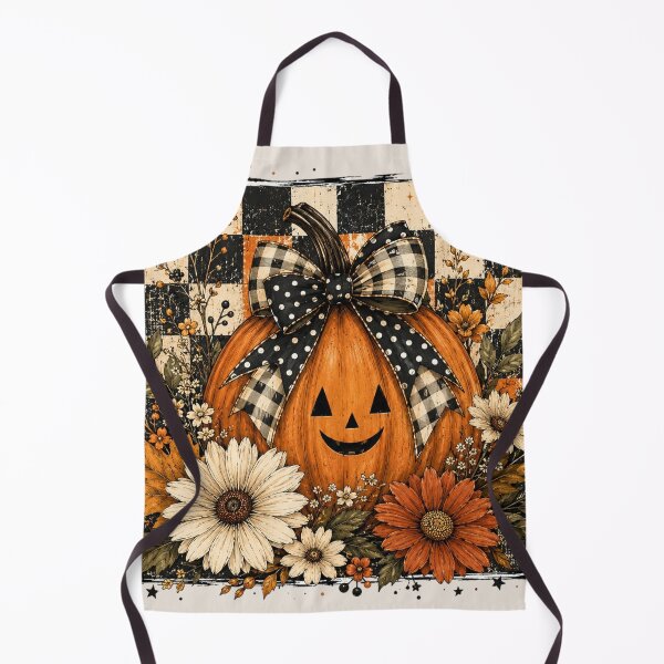 Item preview, Floral Fall Pumpkin, Fall Pumpkin, Retro Halloween, Vintage Autumn, Thanksgiving designed and sold by Sprinkle12345.