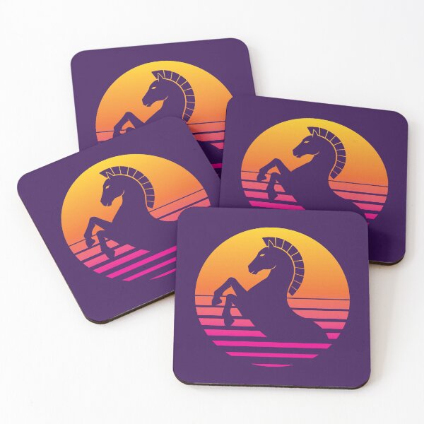 Item preview, Synthwave Sunset Trojan Horse designed and sold by avperth.