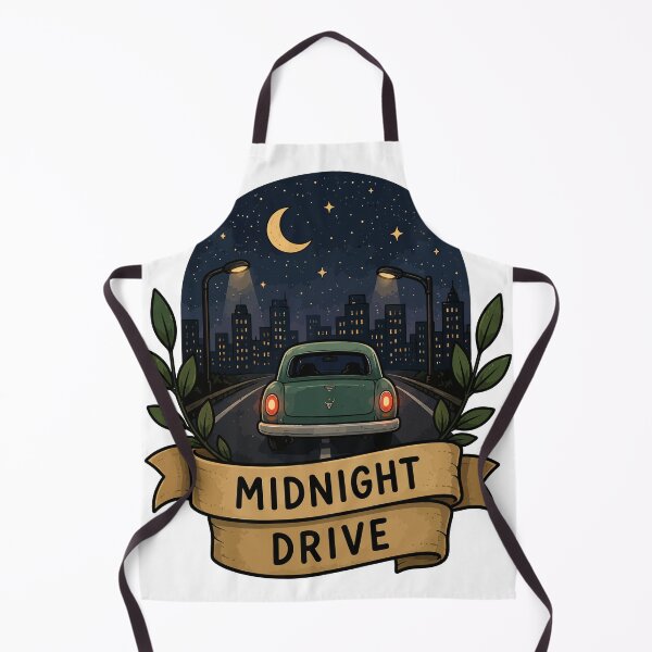 Item preview, Midnight Drive Retro Car | Night City Road Trip Aesthetic designed and sold by RidaSalArt.