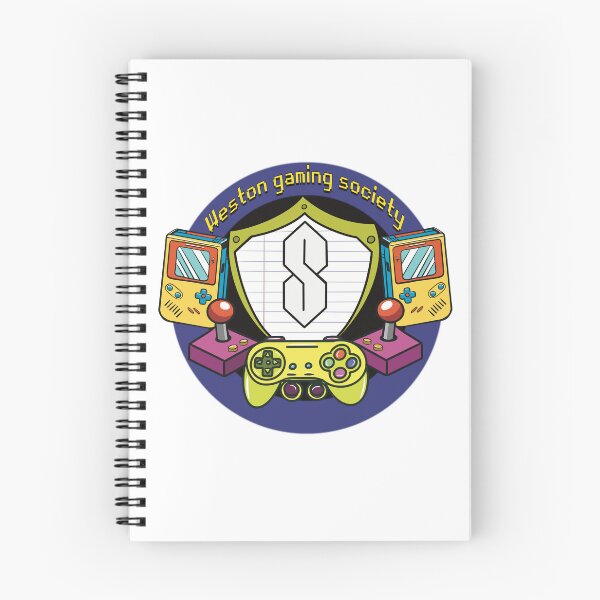 Item preview, Retro Gaming Community Emblem - Weston Gaming Society Graphic Art designed and sold by TAWN ILLUSTRATIONS.