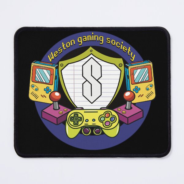 Item preview, Retro Gaming Community Emblem - Weston Gaming Society Graphic Art designed and sold by TAWN ILLUSTRATIONS.