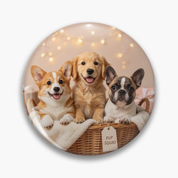 Item preview, Adorable Pup Squad Corgi Golden Frenchie Puppies designed and sold by BagFactoryUK.