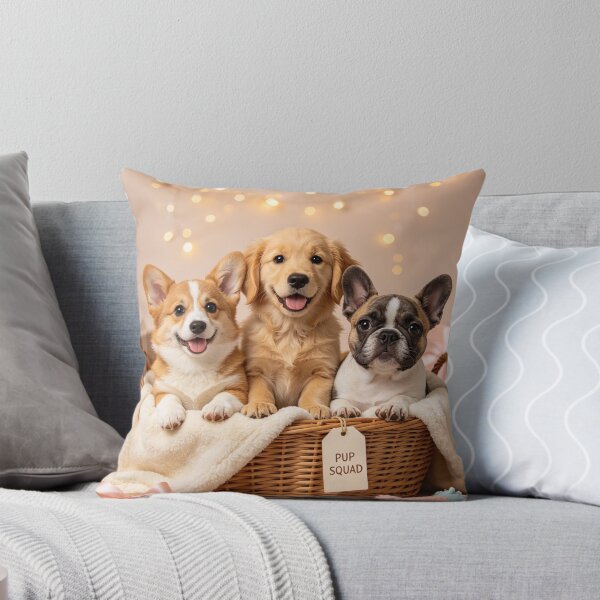Item preview, Adorable Pup Squad Corgi Golden Frenchie Puppies designed and sold by BagFactoryUK.