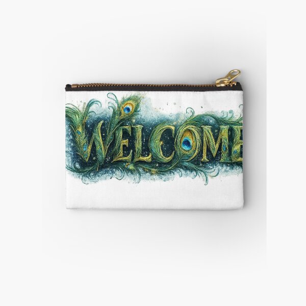 Item preview, Elegant peacock feather typography  designed and sold by urbanshop7.