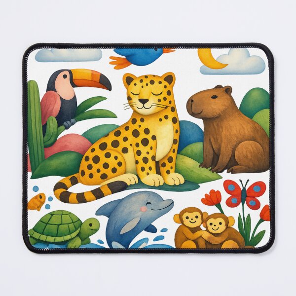 Item preview, Whimsical Wildlife Animal Friends T-Shirt designed and sold by Santuário da Bicharada.