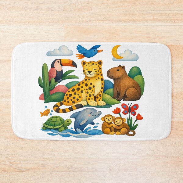 Item preview, Whimsical Wildlife Animal Friends T-Shirt designed and sold by Santuário da Bicharada.