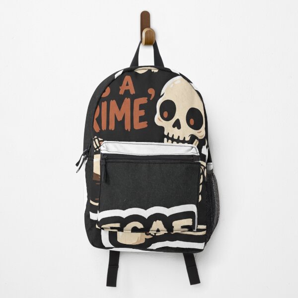 Item preview, Decaf Is A Crime Funny Skeleton Coffee designed and sold by Illustration Rk.