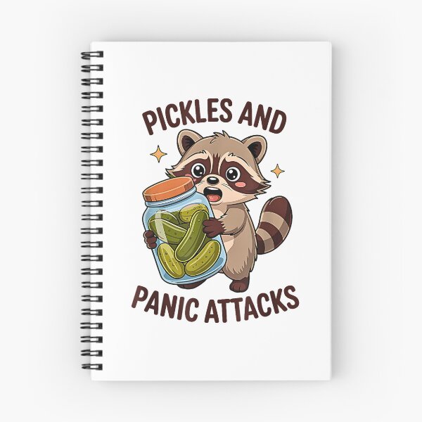 Item preview, Funny Raccoon Pickles and Panic Attacks Cute Pickle Lover Humor designed and sold by Rahamkshop.