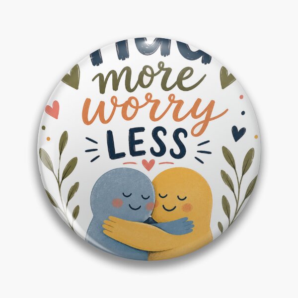 Item preview, Hug More Worry Less Design designed and sold by PawsPositive.