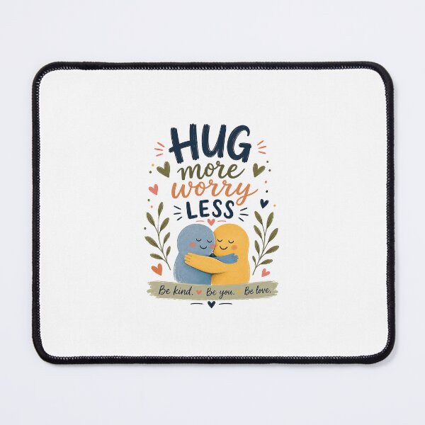 Item preview, Hug More Worry Less Design designed and sold by PawsPositive.