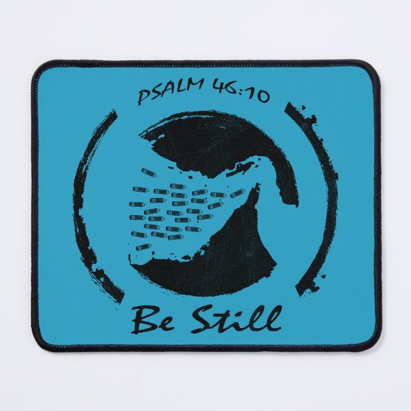 Item preview, Be Still - Strait of Hormuz Map Psalm 46:10 Bible Verse Geopolitical Maritime Iran War Minimal funny but thoughtful Design - black designed and sold by ZechJohnRB.