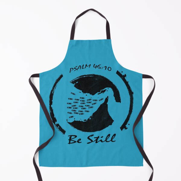 Item preview, Be Still - Strait of Hormuz Map Psalm 46:10 Bible Verse Geopolitical Maritime Iran War Minimal funny but thoughtful Design - black designed and sold by ZechJohnRB.