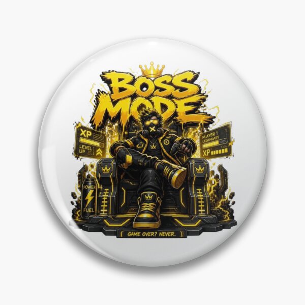Item preview, BOSS MODE Gamer Graphic | Cyber Gaming Sticker for Gamers designed and sold by Stylestickers55.