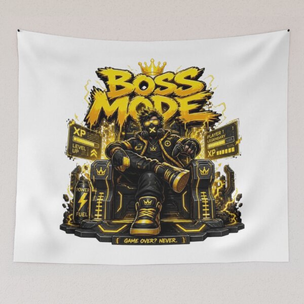 Item preview, BOSS MODE Gamer Graphic | Cyber Gaming Sticker for Gamers designed and sold by Stylestickers55.