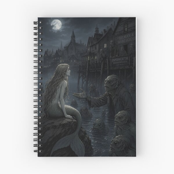 Item preview, The Little Mermaid Meets Innsmouth | Gothic Literary Crossover | Lovecraft x Andersen Illustration designed and sold by Extravanganzza.