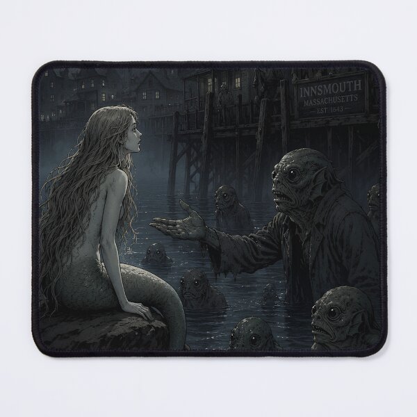 Item preview, The Little Mermaid Meets Innsmouth | Gothic Literary Crossover | Lovecraft x Andersen Illustration designed and sold by Extravanganzza.