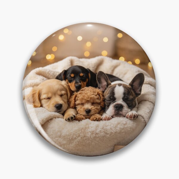 Item preview, Sleepy Squad Cute Puppies Napping Dog Lovers designed and sold by BagFactoryUK.