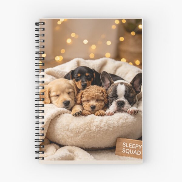 Item preview, Sleepy Squad Cute Puppies Napping Dog Lovers designed and sold by BagFactoryUK.