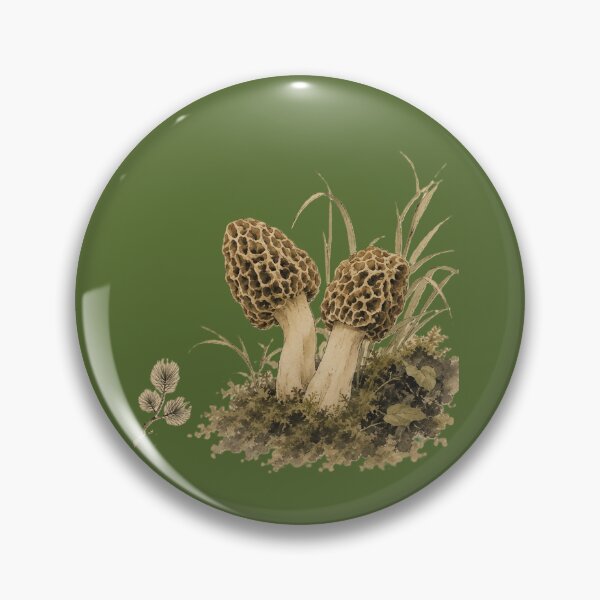 Item preview, Wild Morel Mushroom Botanical Art designed and sold by 63Hotpeppers.