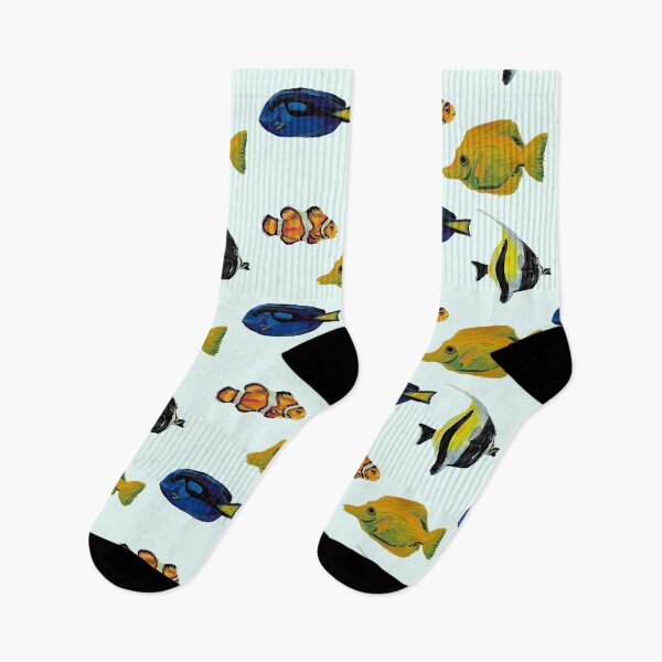 Item preview, Fish Friends: Yellow Tang, Blue Tang, Clownfish, Moorish Idol designed and sold by Mushroom-Lad.